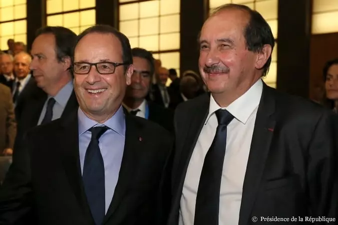Francois Hollande et Patrick Brouet